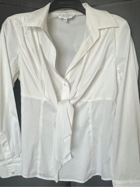 TINA TURK  Los Angeles White Button-Front Shirt